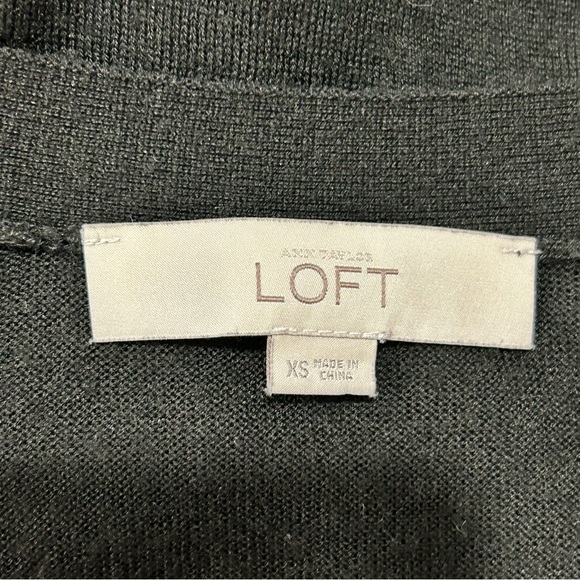 LOFT Black Wool Cardigan in Women's Size X-Small - Picture 4 of 6